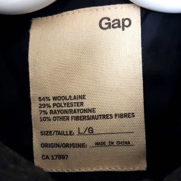 GAP - Mens Grey Coat - size large - Picture 2 of 4